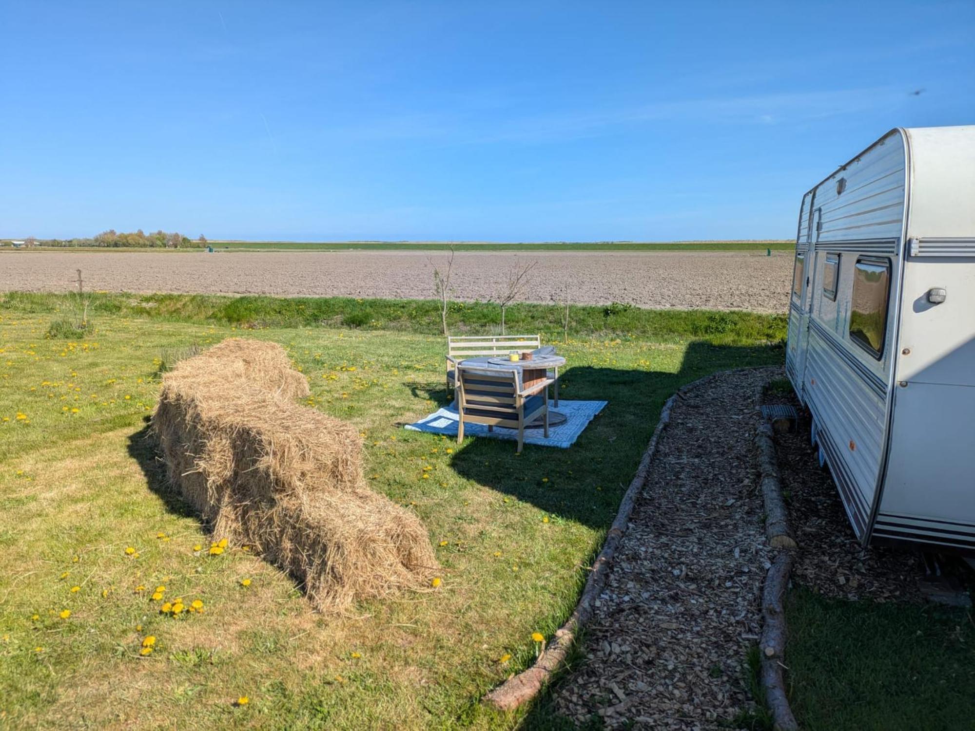 Caravan Zee By Bnb De Kapitein 't Horntje Dış mekan fotoğraf